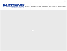 Tablet Screenshot of matsing.com